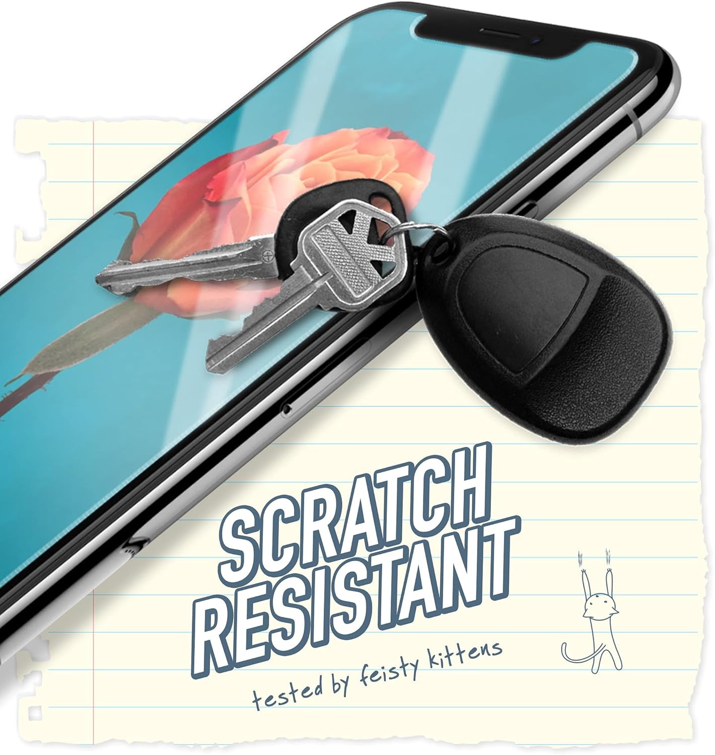 Iphone 8/7/6 plus Screen Protector, Tuff Sheet, Glass 2 Pack | 2 Tempered Glass Screen Protectors, Easy Install Frame + Cleaning Kit, 9H, Scratch & Shatter Resistant, 99% HD Clarity