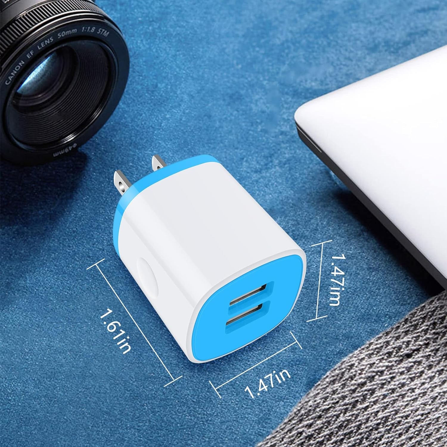 USB Charger Wall Plug, Iphone Charging Box, 5Pack Home Travel 2.1Amp | Dual Port Fast Wall Charger Quick Charging Block Cube Brick for Iphone 17 16E 16 15 14 13 12 Pro Max XR X 8,Samsung,Android