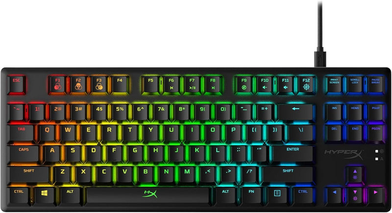 Alloy Origins Core - Tenkeyless Mechanical Gaming Keyboard, Software Controlled Light & Macro Customization, Compact Form Factor, RGB LED Backlit, Linear  Red Switch,Black