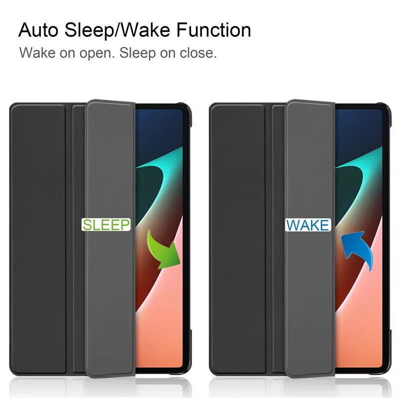 For Redmi Pad 2 9.7 Pro 12.1 SE 11 10.6 8.7 Case  Pad 5 6 7 8 Pro 11 11.2 K Pad Auto Wake up Sleep Cover Support Charging